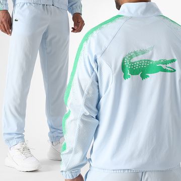 Lacoste - Chándal Regular Fit Logo Cocodrilo Azul Claro