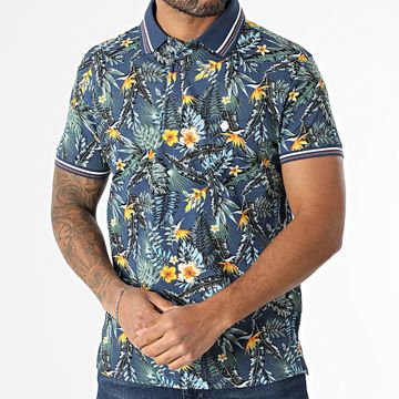 Classic Series - Proflowers Polo Manga Corta Azul Marino Floral