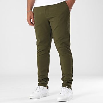 John H - 128 Pantalones Chinos Caqui Verde
