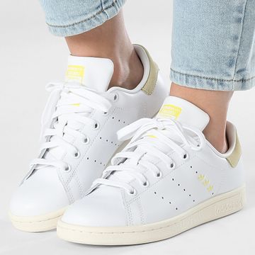 Adidas Originals - Stan Smith Zapatillas Mujer W JI2934 Calzado Blanco Polvo Amarillo Azufre Puro