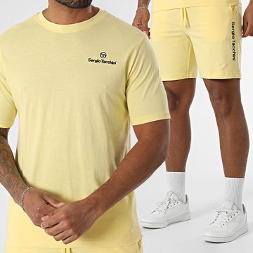 Sergio Tacchini - Conjunto de camiseta y pantalón corto Bold 024 Risiko 40851 41079 Amarillo