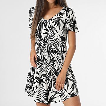 Vero Moda - Easy Joy Vestido Mujer Blanco Negro