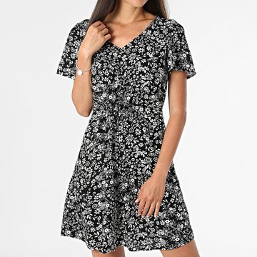 Vero Moda - Easy Joy Vestido Mujer Blanco Negro Floral