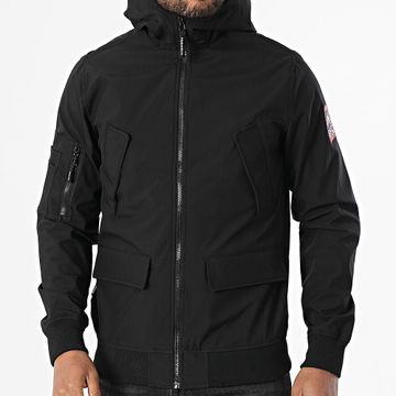 Helvetica - Chaqueta con capucha Wilson 2.0 Zip Negra