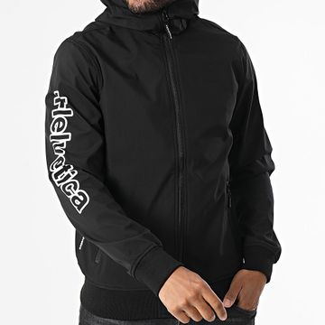 Helvetica - Chaqueta negra con capucha y cremallera Wilson 2