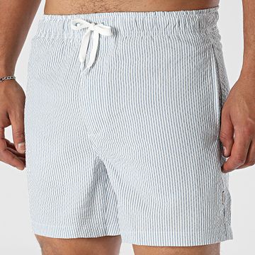 Only And Sons - Shorts de baño Ted Light Blue White Stripe