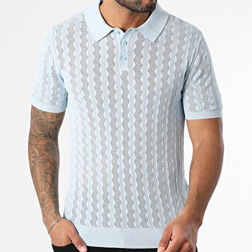 Uniplay - Polo calado de manga corta 11K Azul claro