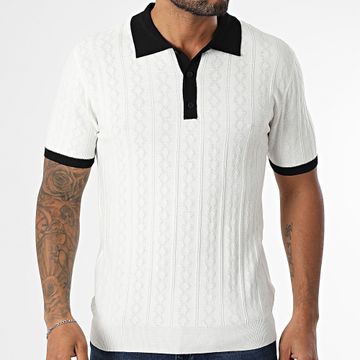 Uniplay - Polo Manga Corta Mesh 909 Blanco Negro