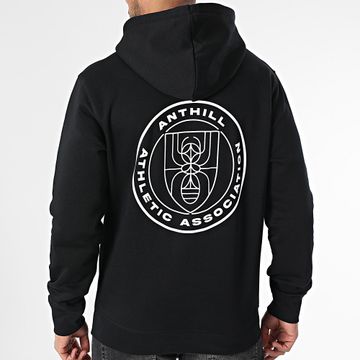 Anthill - Asociación Atlética Sudadera con capucha Negro Blanco