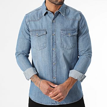 Classic Series - Jean J84 Camisa vaquera azul de manga larga