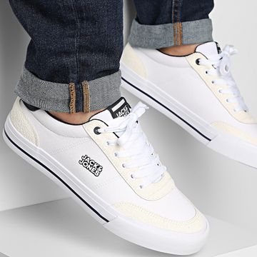 Jack And Jones - Zapatillas Rob Canvas Combo Bright White Navy Blaze