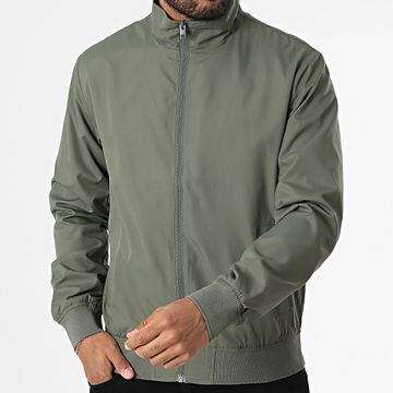 JJREBEL - Chaqueta con cremallera Bastian Harrington verde caqui