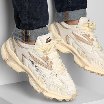 Lacoste - Baskets L003 2K24 125 Off White Marrón claro