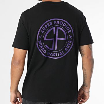 Super Prodige - Oversize Tee Shirt Large SP Circular Negro Morado