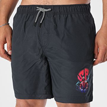 Super Prodige - Shorts de baño Energie Negro Rojo