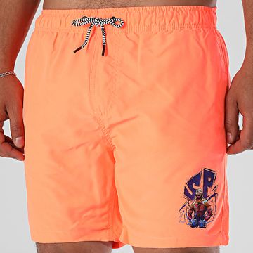 Super Prodige - Shorts de baño Energie Naranja Fluo Violeta