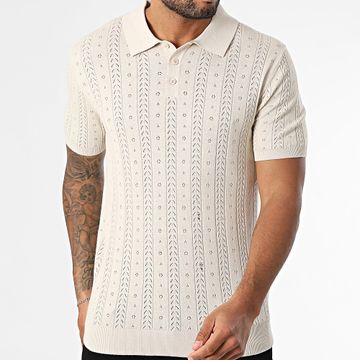 Uniplay - Polo calado de manga corta 13K Beige