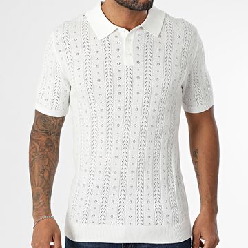 Uniplay - Polo calado de manga corta 13K blanco