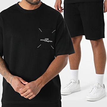 Uniplay - Conjunto de camiseta de bolsillo y pantalón corto 7928 Negro