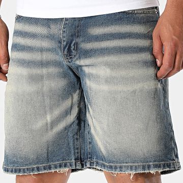 Uniplay - 270 Azul Denim Beige Jean Shorts