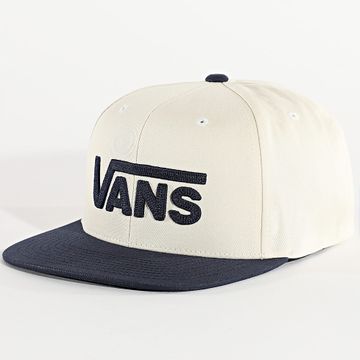 Vans - Drop V Ecru Snapback Cap Negro