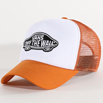 Vans - Gorra Trucker Classic Patch 0066XY Naranja Blanco