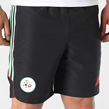 Adidas Performance - Argelia Striped Jogging Shorts JN1723 Negro Verde Rojo