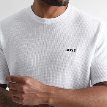 BOSS - Camiseta Waffle 50535891 Blanca