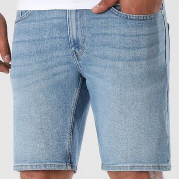 Only And Sons - Pantalones cortos vaqueros con trama azul