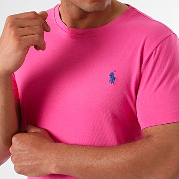 Polo Ralph Lauren - Camiseta Original Player Custom Slim Fit Rosa