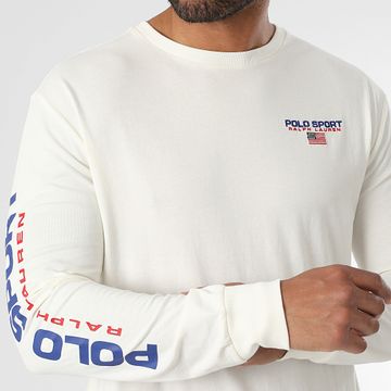 Polo Ralph Lauren - Camiseta de manga larga Sport Logo Crudo