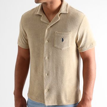 Polo Ralph Lauren - Camisa de manga corta de rizo beige Original Player