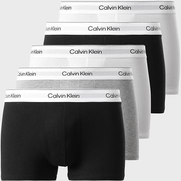 Calvin Klein - Juego de 5 calzoncillos LV00NB4393 Negro Blanco Gris Heather
