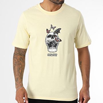 Jack And Jones - Camiseta Skull Coast amarilla