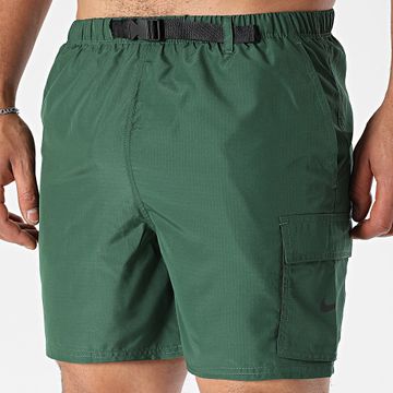 Nike - Shorts de baño NESSF453 Verde oscuro