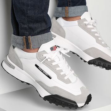 Polo Sport Ralph Lauren - Baskets PS 275 Gris Blanco