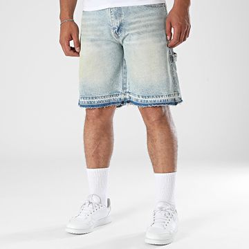 Uniplay - 254 Blue Wash Jeans Shorts Yellow