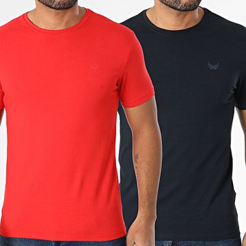 Kaporal - Juego De 2 Camisetas Azul Marino Rojo Tift
