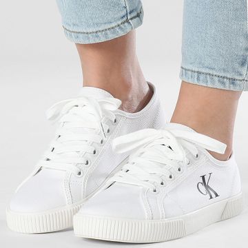 Calvin Klein - Ess Vulc 1762 Triple Blanco Brillante Zapatillas Mujer