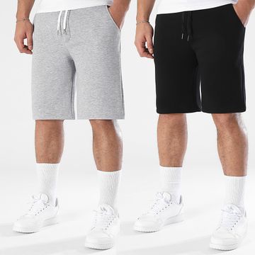 LBO - Lote de 2 pantalones cortos relax 1696 1693 Heather Grey Black