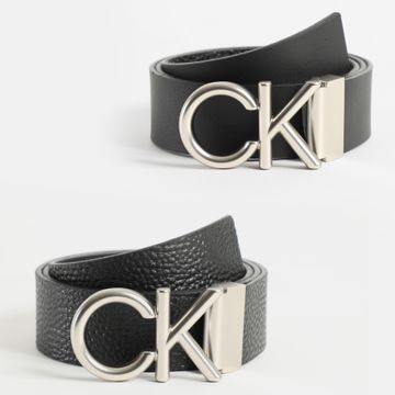 Calvin Klein - Cinturón reversible Hallmark Logo 7035 Negro