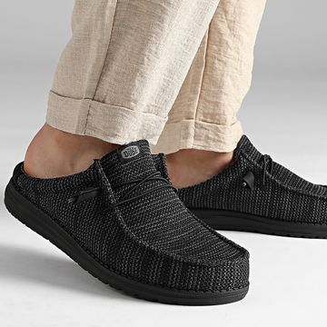 Hey Dude - Mocasines Wally Slip Stretch Sox Negro