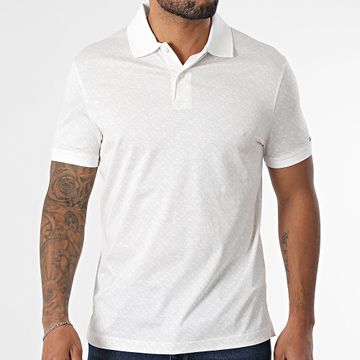 Tommy Hilfiger - Monograma AOP Polo Manga Corta 9218 Blanco