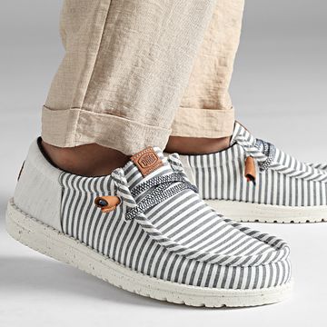 Hey Dude - Mocasines Wally Funk Nu Prep Princesa Azul Madera Fresno