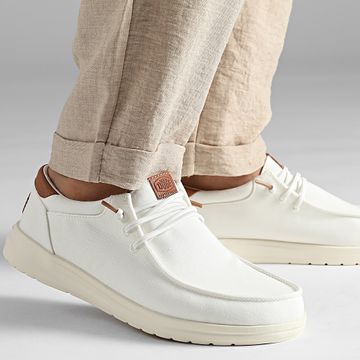 Hey Dude - Paul Canvas Mocasines blancos