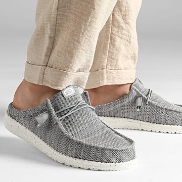 Hey Dude - Mocasines Wally Slip Stretch Sox Gris Granito