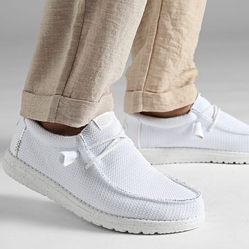 Hey Dude - Mocasines Wally Sport Mesh Blanco
