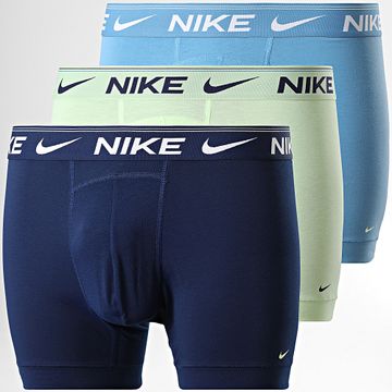 Nike - Set De 3 Boxers KE1257 Azul Claro Azul Marino Verde
