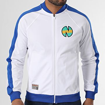 Okawa Sport - Newteam 1 Chaqueta blanca a rayas con cremallera