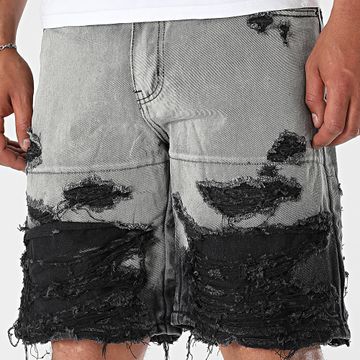 Uniplay - 256 Pantalones cortos vaqueros gris negro